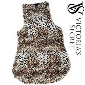 Victorias Secret Leopard Print Women's Tank Top size S thin breathable sheer